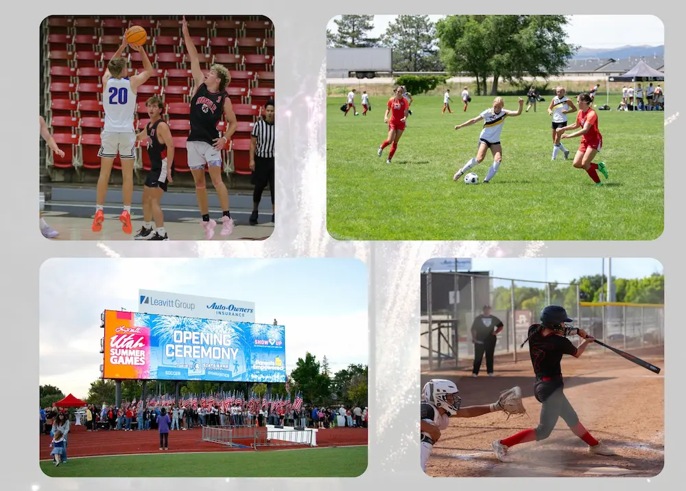 Utah Summer Games Events Collage