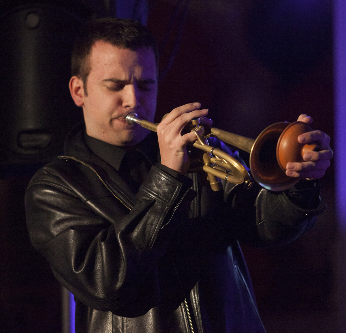 SUU Jazz Band member Austin Clark in a performance.