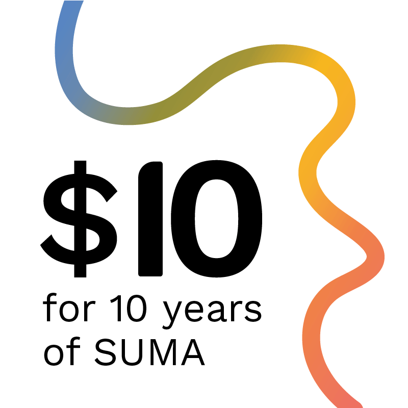 $10 for 10 Years of SUMA