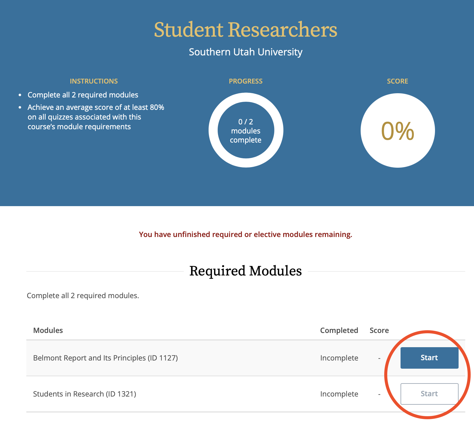 Page 11 Required Modules