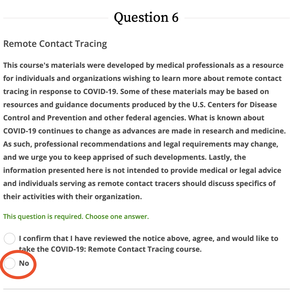 Page 8 Remote Contact Tracing