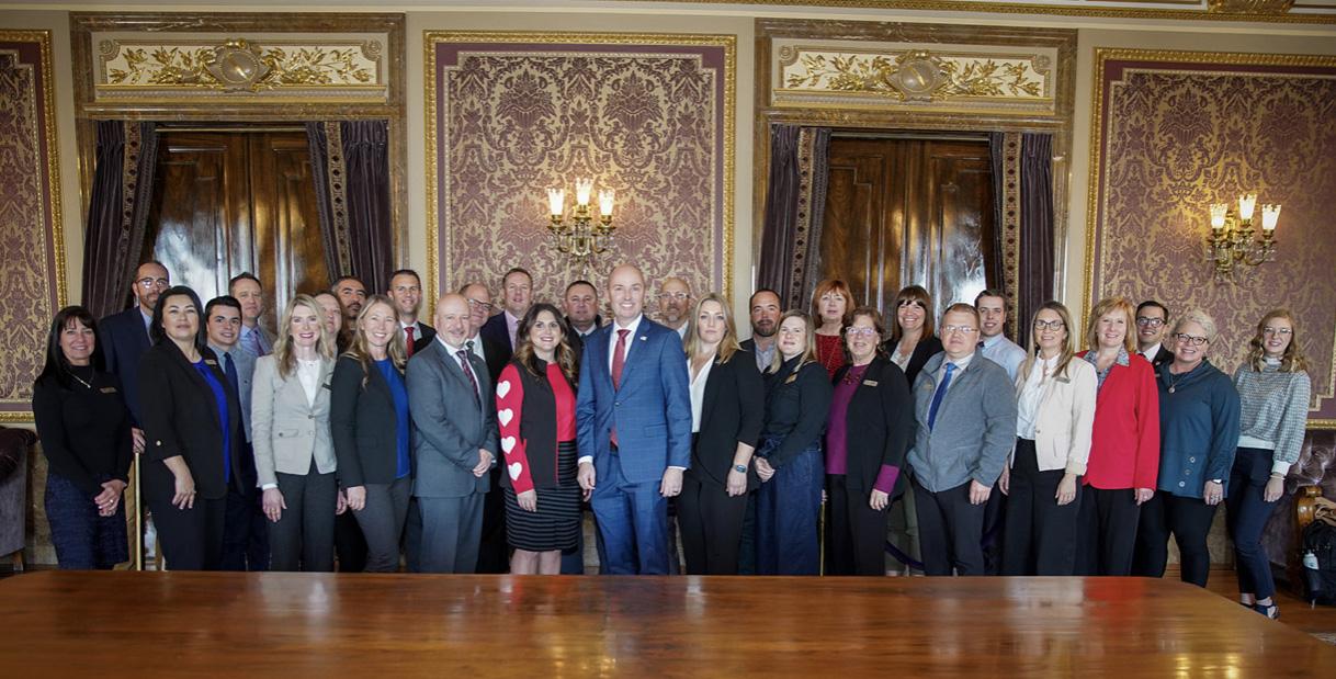 he Iron Leaders Academy spent time with Governor Spencer J. Cox during a visit to Utah’s capital during the legislative session.