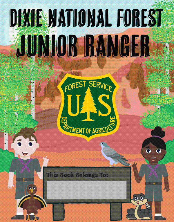 Berger's Cover design for new Junior Ranger booklet