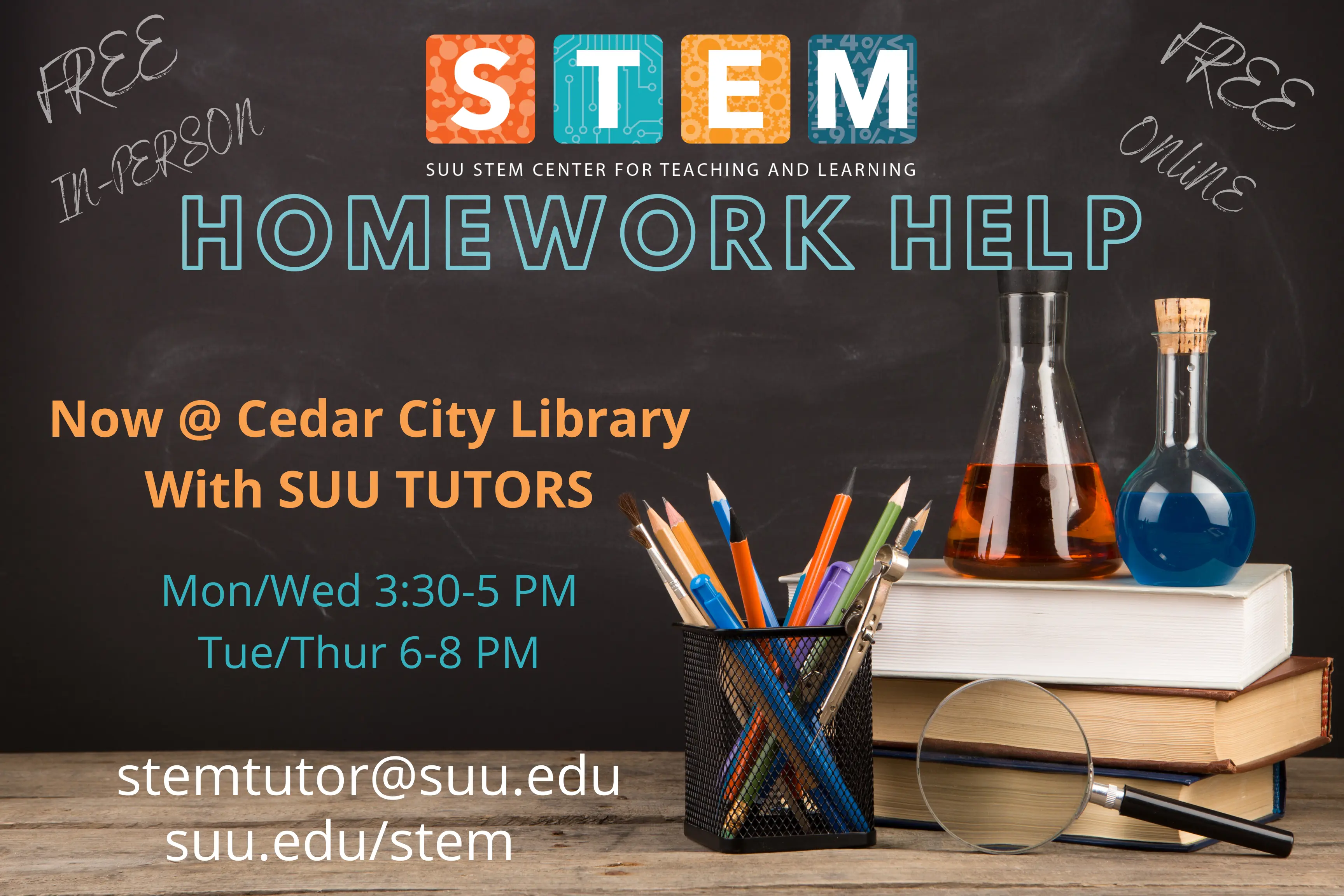 STEM Center Homework Help | SUU