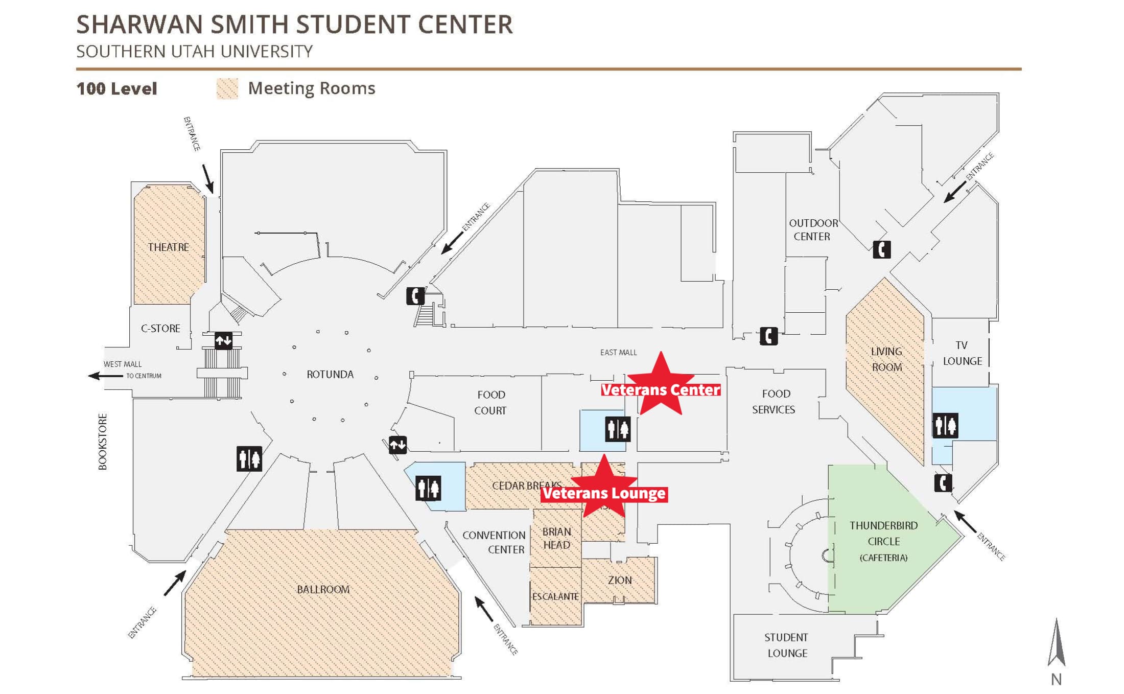 Veterans Center and Lounge location